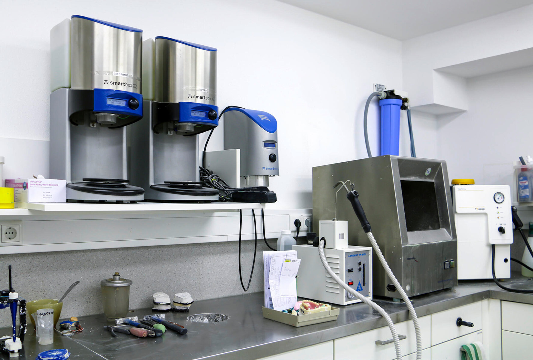 Gipsraum von Strobel Dental-Technik